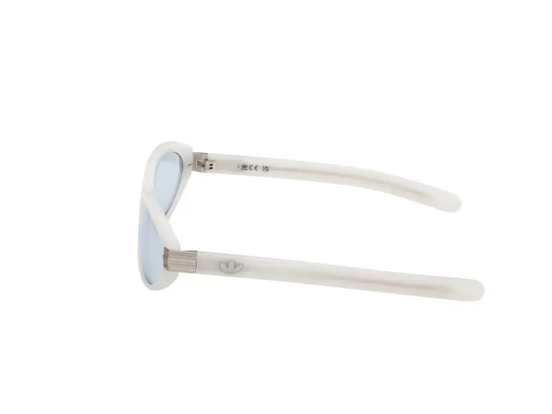Unisex OR0129 21V Occhiali da sole Acetato Bianco Blu Rotonda Fotocromatiche miniatura 3