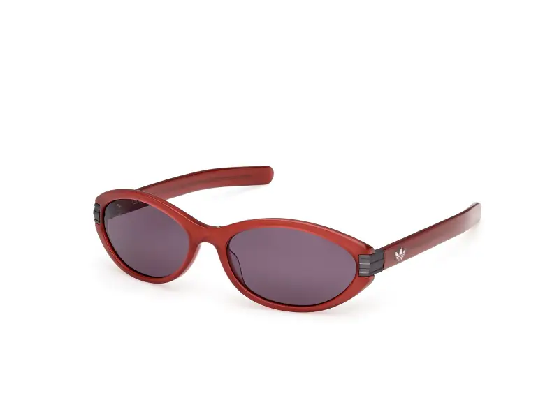 Unisex OR0129 69A Occhiali da sole Acetato Bordeaux Fumo Rotonda Normale