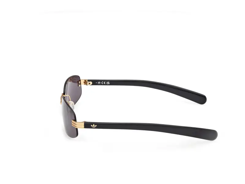 Unisex OR0130 31A Occhiali da sole Metallo Oro Fumo Squadrata Normale miniatura 3