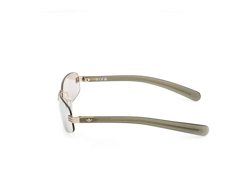 Unisex OR0130 32C Occhiali da sole Metallo Oro Fumo Squadrata Normale miniatura 3