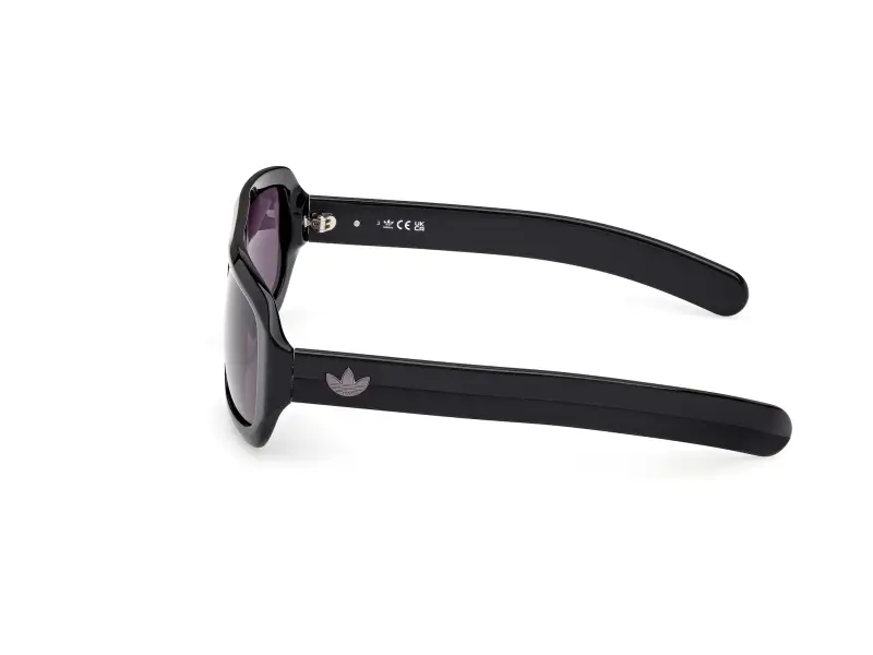 Unisex OR0131 01A Occhiali da sole Acetato Nero Fumo Squadrata Normale miniatura 3