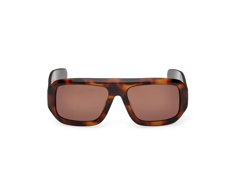 Unisex OR0131 52E Occhiali da sole Acetato Havana Marrone Squadrata Normale miniatura 2