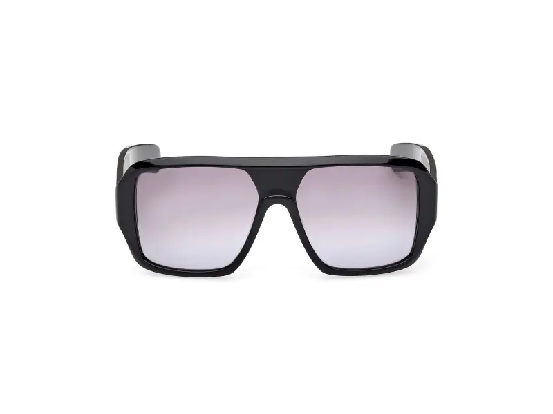 Unisex OR0132 01B Occhiali da sole Acetato Nero Fumo Squadrata Normale miniatura 2