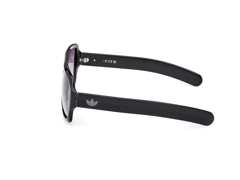 Unisex OR0132 01B Occhiali da sole Acetato Nero Fumo Squadrata Normale miniatura 3