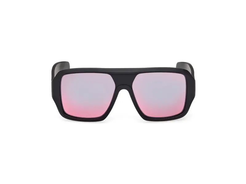 Unisex OR0132 02U Occhiali da sole Acetato Nero Bordeaux Squadrata Normale miniatura 2