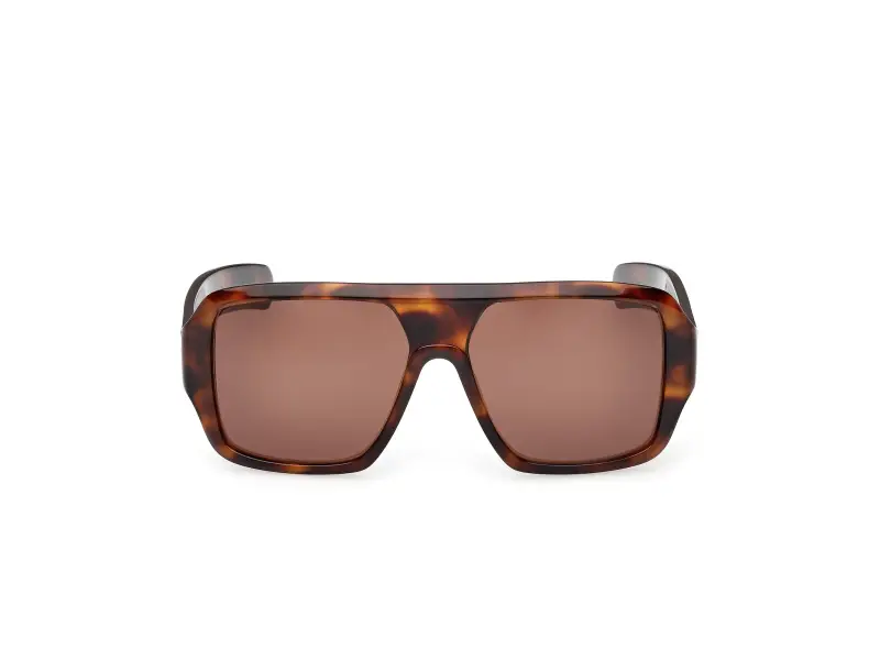 Unisex OR0132 52E Occhiali da sole Acetato Havana Marrone Squadrata Normale miniatura 2