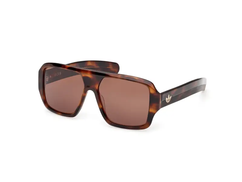 Unisex OR0132 52E Occhiali da sole Acetato Havana Marrone Squadrata Normale