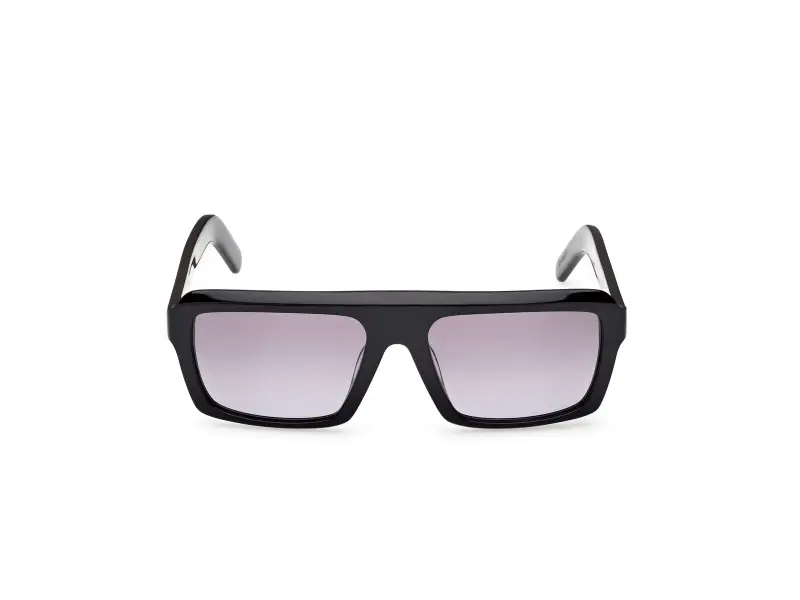 Unisex OR0133 01B Occhiali da sole Acetato Nero Fumo Squadrata Normale miniatura 2