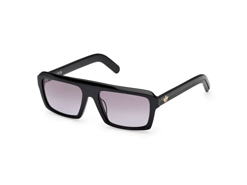 Unisex OR0133 01B Occhiali da sole Acetato Nero Fumo Squadrata Normale