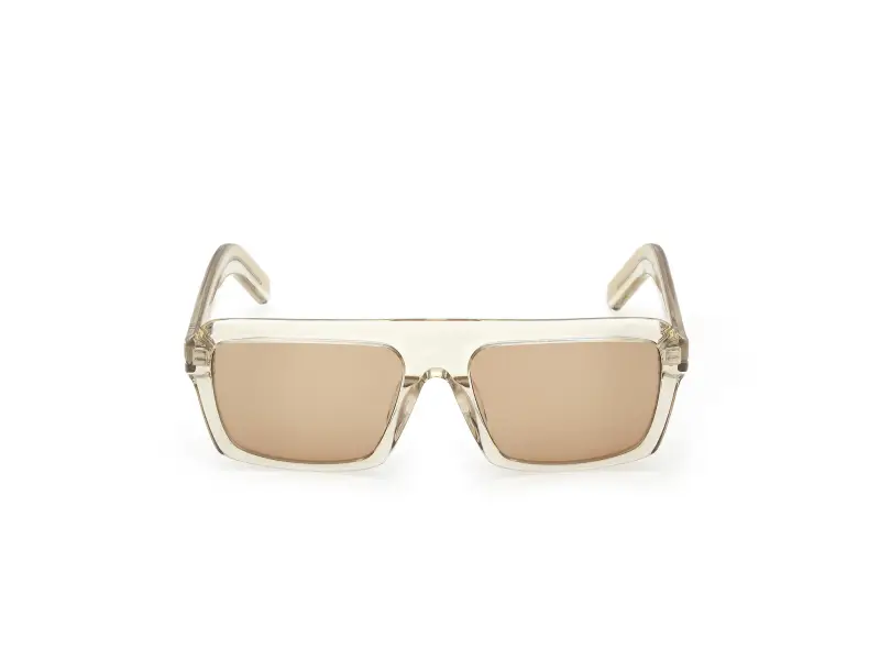 Unisex OR0133 39E Occhiali da sole Acetato Giallo Marrone Squadrata Normale miniatura 2