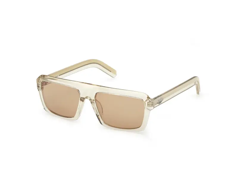 Unisex OR0133 39E Occhiali da sole Acetato Giallo Marrone Squadrata Normale