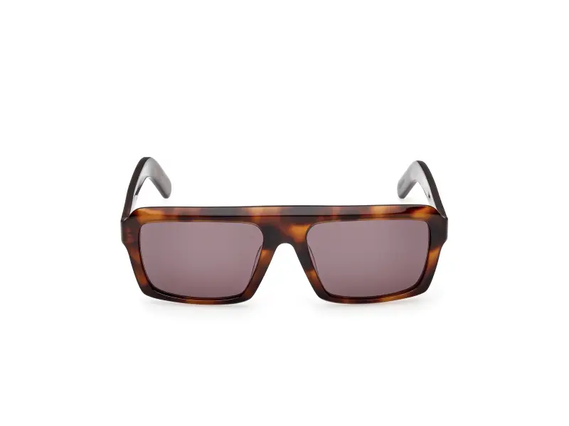 Unisex OR0133 52E Occhiali da sole Acetato Havana Marrone Squadrata Normale miniatura 2
