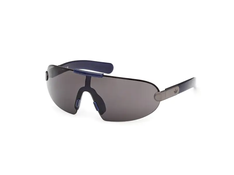 Unisex OR0135 90A Occhiali da sole Metallo Blu Marrone Maschera Normale