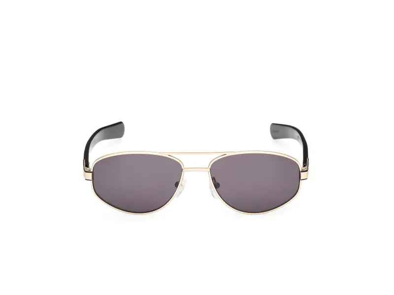 Unisex OR0137 32A Occhiali da sole Metallo Oro Fumo Squadrata Normale miniatura 2