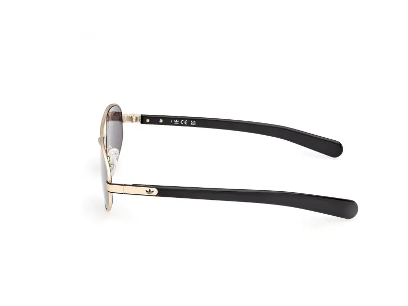 Unisex OR0137 32A Occhiali da sole Metallo Oro Fumo Squadrata Normale miniatura 3