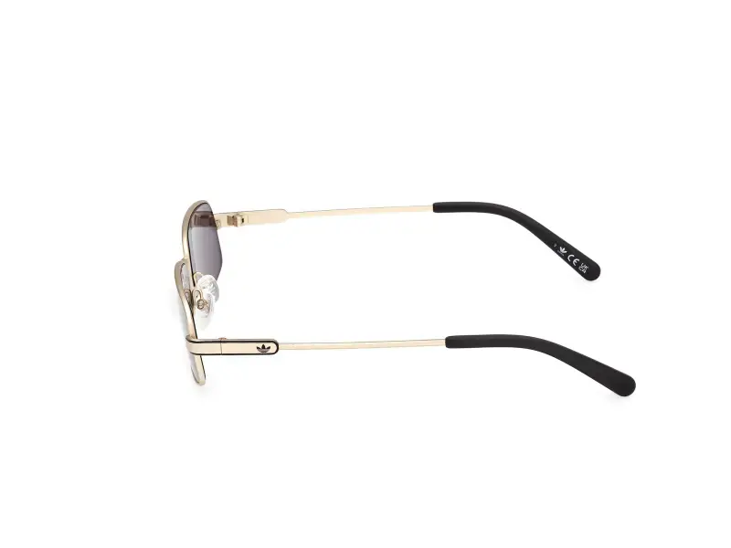 Unisex OR0138 32A Occhiali da sole Metallo Oro Fumo Squadrata Normale miniatura 3