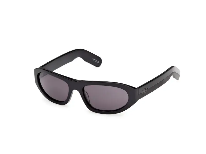 Unisex OR0139 01A Occhiali da sole Acetato Nero Fumo Rotonda Normale
