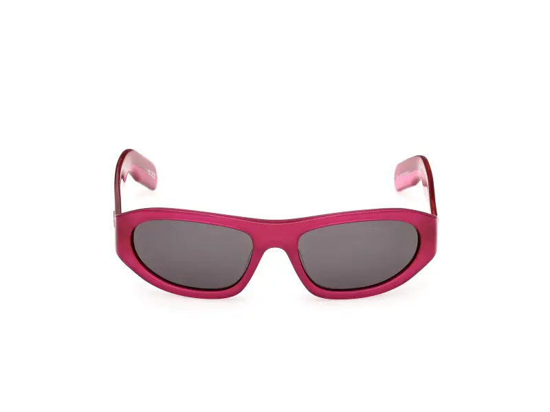 Unisex OR0139 72A Occhiali da sole Acetato Rosa Fumo Rotonda Normale miniatura 2