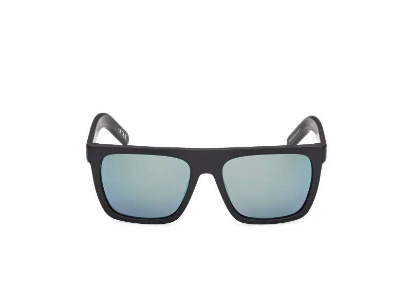 Unisex OR0140 02Q Occhiali da sole Acetato Nero Verde Squadrata Normale miniatura 2
