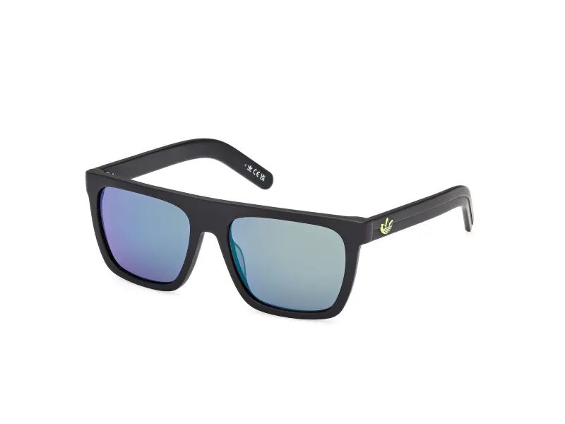 Unisex OR0140 02Q Occhiali da sole Acetato Nero Verde Squadrata Normale