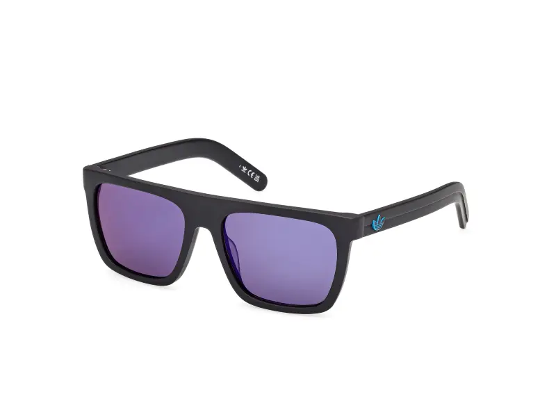 Unisex OR0140 02X Occhiali da sole Acetato Nero Blu Squadrata Normale