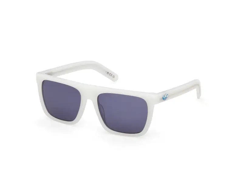 Unisex OR0140 21V Occhiali da sole Acetato Bianco Blu Squadrata Normale