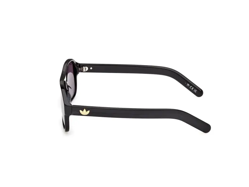 Unisex OR0141 01A Occhiali da sole Acetato Nero Fumo Pilot Normale miniatura 3