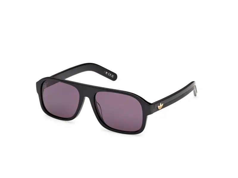 Unisex OR0141 01A Occhiali da sole Acetato Nero Fumo Pilot Normale