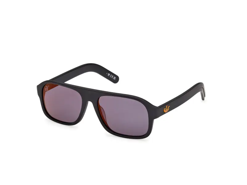 Unisex OR0141 02G Occhiali da sole Acetato Nero Marrone Pilot Normale