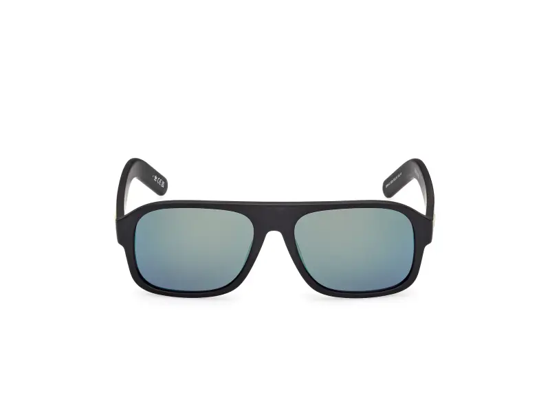 Unisex OR0141 02Q Occhiali da sole Acetato Nero Verde Pilot Normale miniatura 2