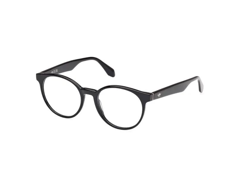 Adidas Unisex OR5085 1 Montature da vista Acetato Nero  Rotonda Normale