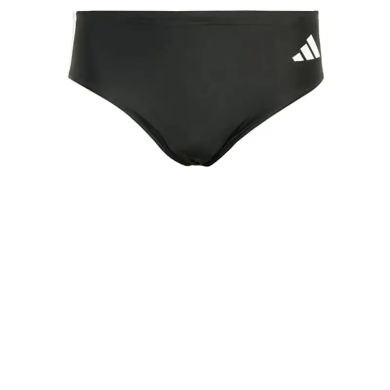 adidas Uomo 3 Stripes Swim Trunks, Black/White, S-M