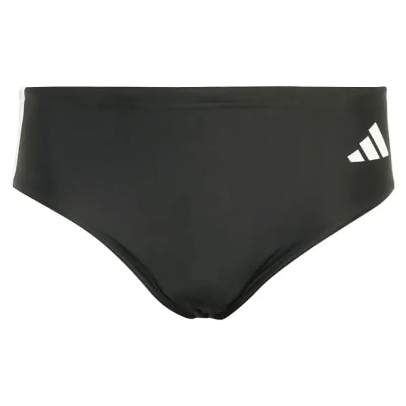 adidas Uomo 3 Stripes Swim Trunks, Black/White, XL miniatura 3