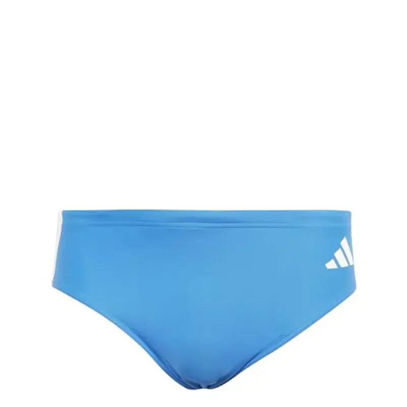 adidas Uomo 3 Stripes Swim Trunks, Bright Royal/White, S