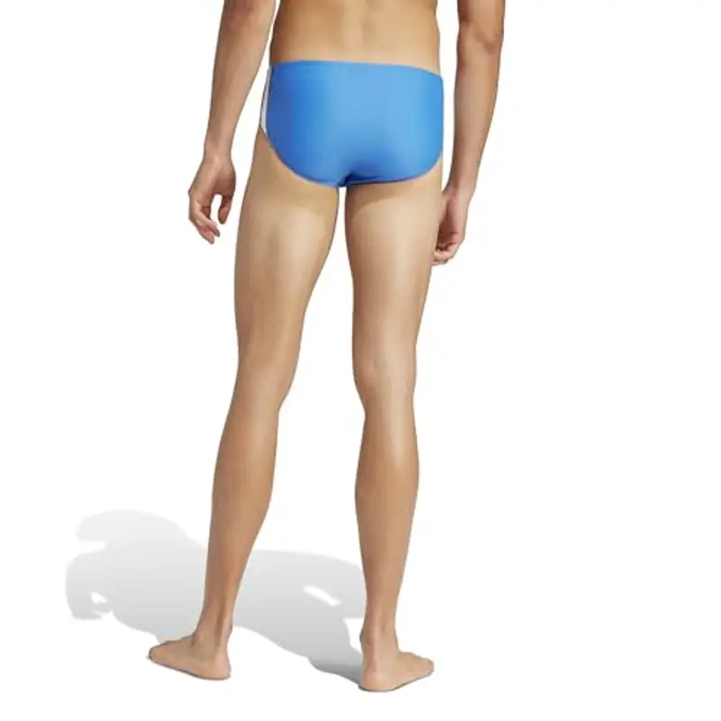adidas Uomo 3 Stripes Swim Trunks, Bright Royal/White, S miniatura 2