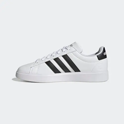 adidas Uomo Grand Court 2.0 Shoes, Cloud White Core Black Cloud White, 43 1/3 EU miniatura 3