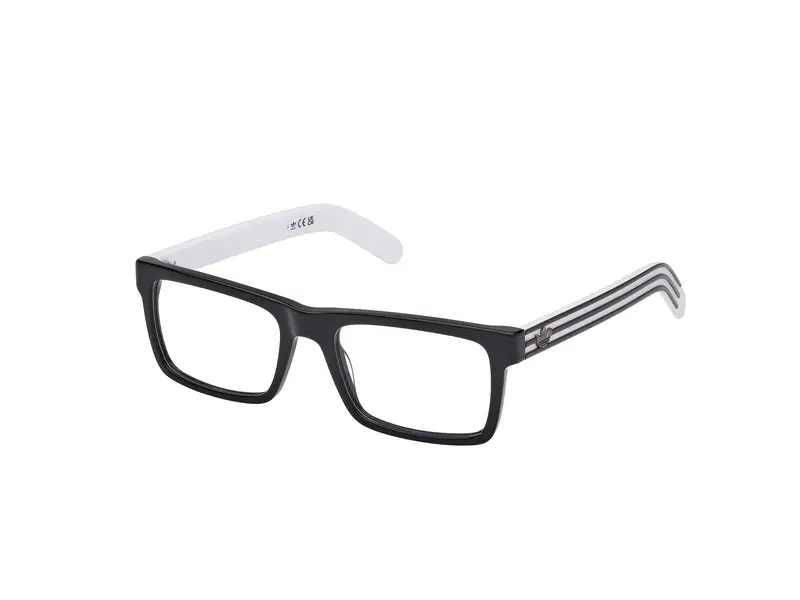 Adidas Uomo OR5107 01A Montature da vista Acetato Nero Fumo Squadrata Normale