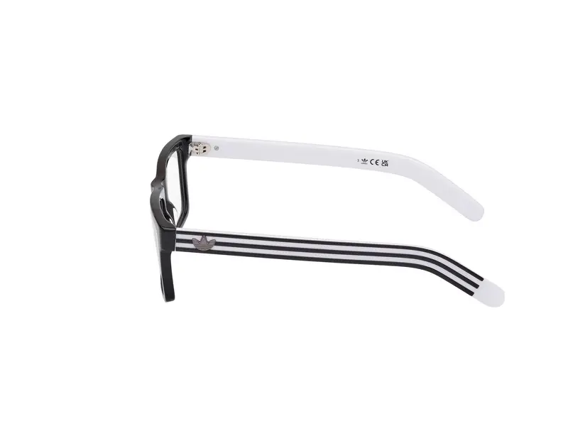 Adidas Uomo OR5107 01A Montature da vista Acetato Nero Fumo Squadrata Normale miniatura 2