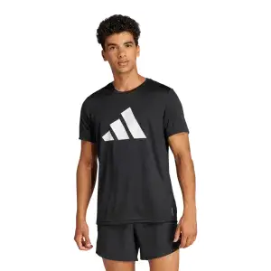 Uomo RUN IT TEE BLACK - IL7235 Nero