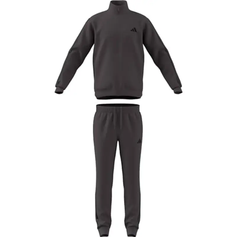 adidas Uomo Sportswear Basic 3 Stripes Tricot Tracksuit, Tuta da Allenamento, Multicolore (Grey Strata), L miniatura 3