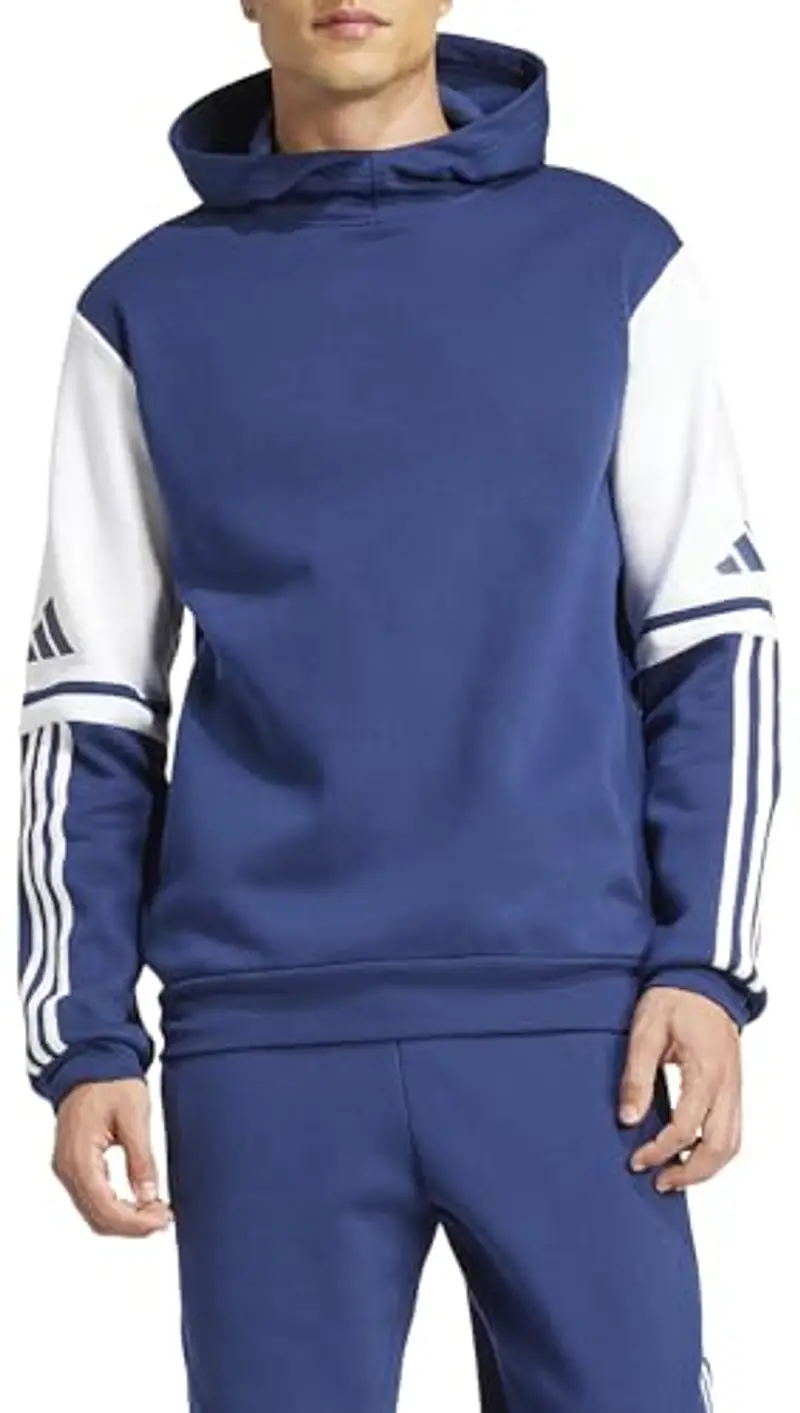 adidas Uomo SQUADRA25 Sweat Hoody, Team Navy Blue 2/White, M miniatura 2
