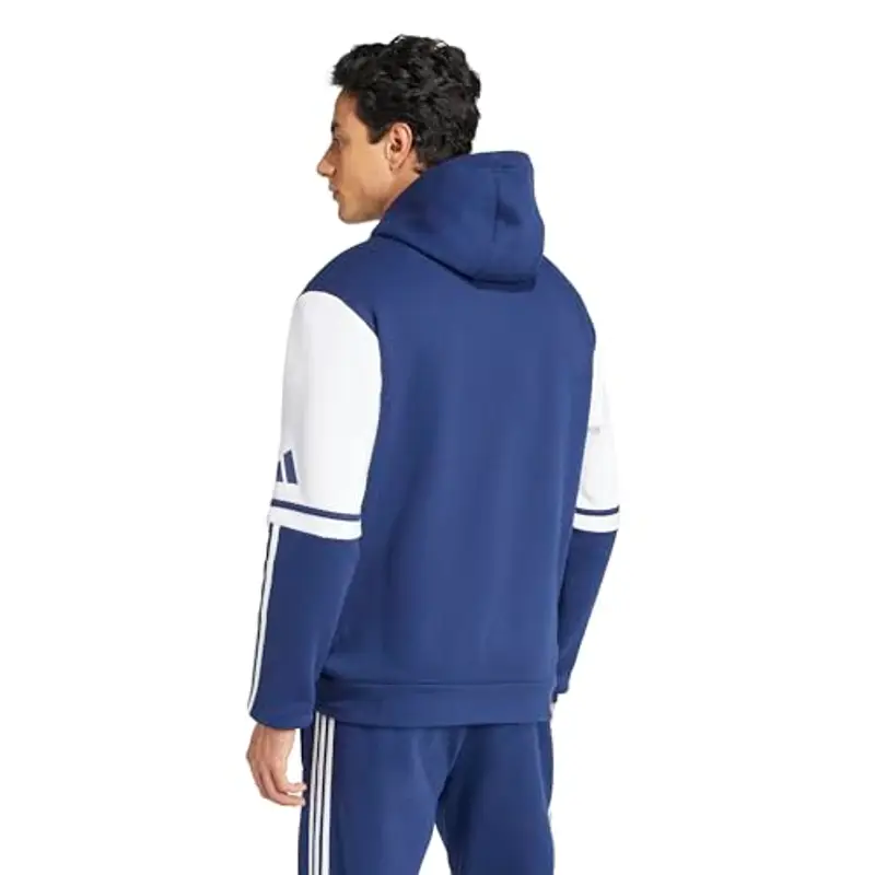adidas Uomo SQUADRA25 Sweat Hoody, Team Navy Blue 2/White, M miniatura 3