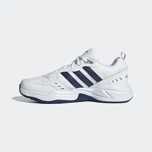 adidas Uomo Strutter Shoes, Cloud White Dark Blue Matte Silver, 43 1/3 EU miniatura 3