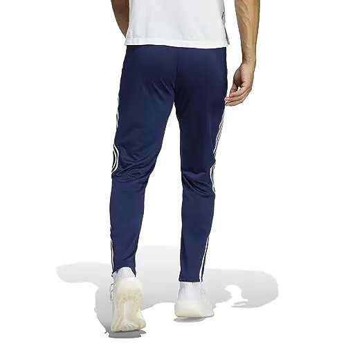 adidas Uomo Train Essentials 3-Stripes Training Pants, Dark Blue/White, XL miniatura 2