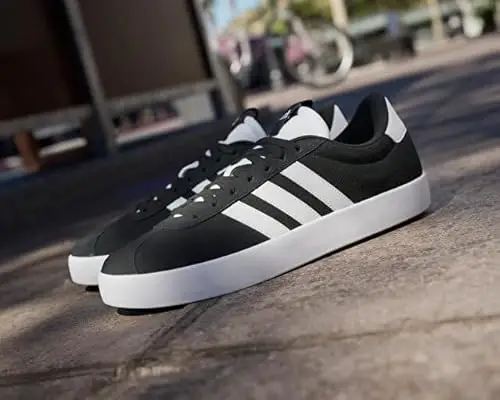adidas Uomo VL COURT 3.0 SHOES, Core Black / Cloud White / Core Black, 38 2/3 EU miniatura 2