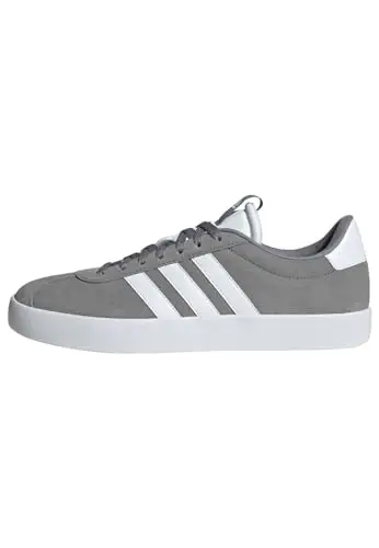 adidas Uomo VL COURT 3.0 SHOES, Grey Three / Cloud White / Cloud White, 38 2/3 EU