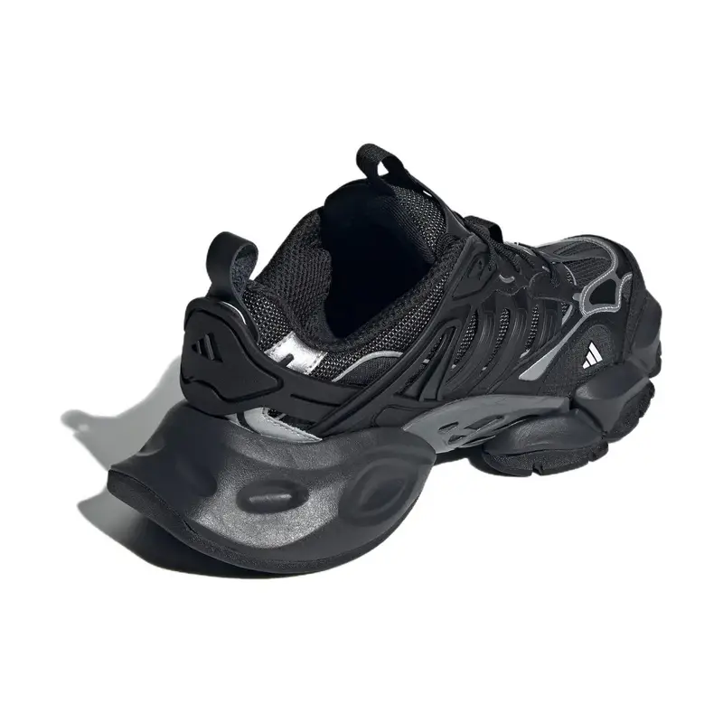 Vento XLG Deluxe Nero Sneakers Unisex Argento IH0070 40 miniatura 2