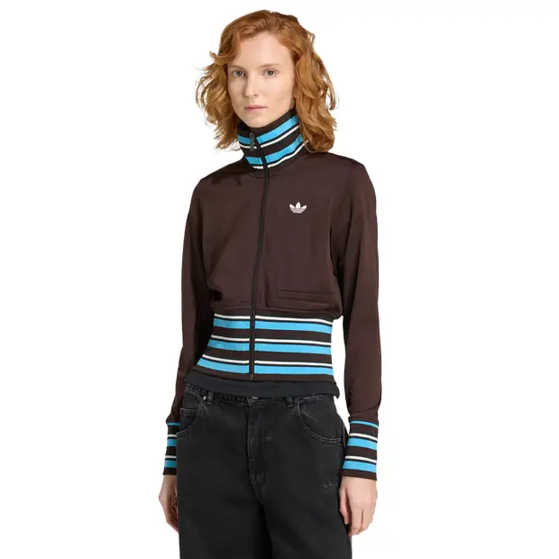 Vintage Tt High Knitted Ribs Top Donna - Top da pista Marrone - Mesh Brown