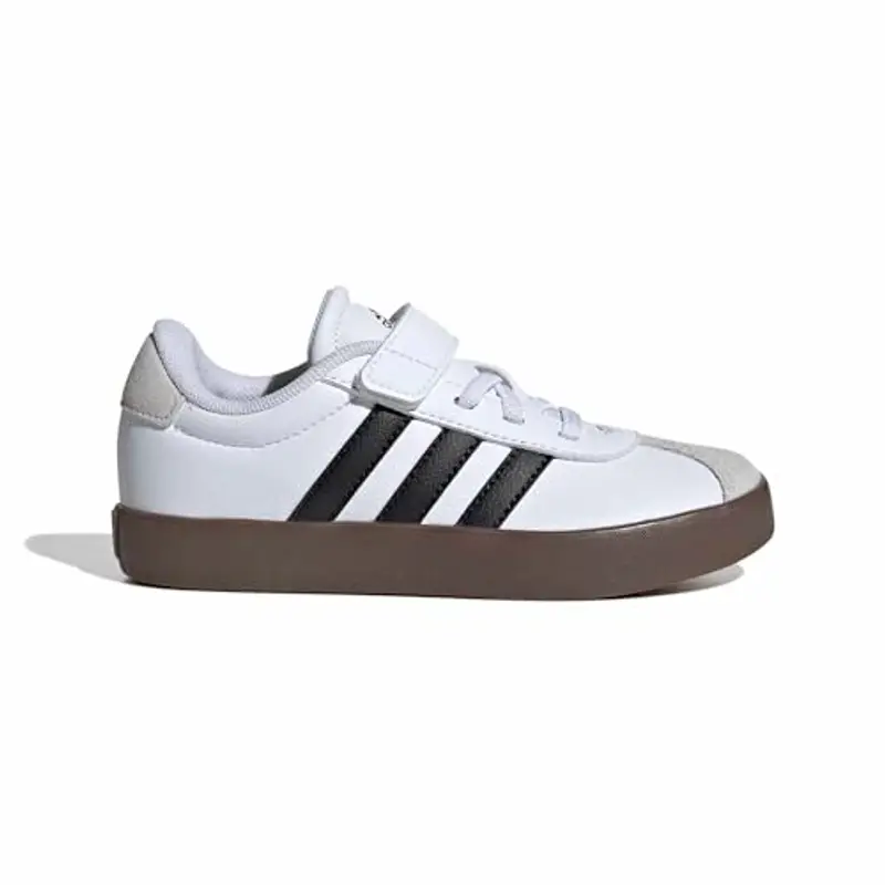 adidas VL Court 3.0 Hook And Loop Shoes Kids, Sneaker Unisex - Bambini e Ragazzi, Cloud White Core Black Grey One, 34 EU miniatura 2