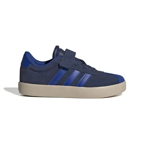 adidas VL Court 3.0 Hook And Loop Shoes Kids, Sneaker Unisex - Bambini e Ragazzi, Dark Blue Team Royal Blue Wonder miniatura 2
